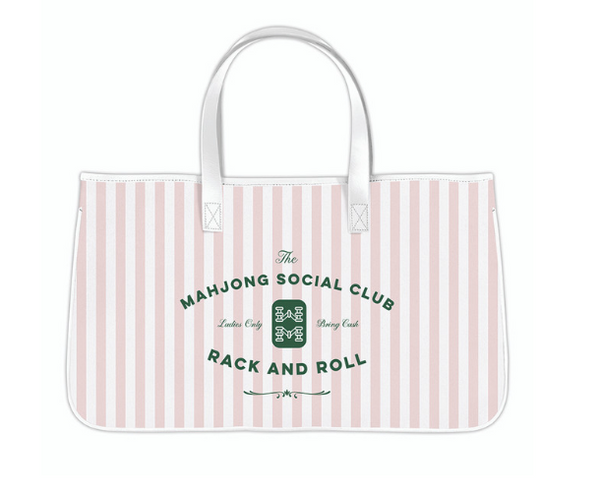 Mahjong Canvas Tote