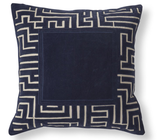 Navy Velvet Pillow