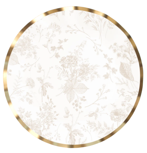 Timeless Sand Wavy Paper Dinner Plates by Sophistiplate