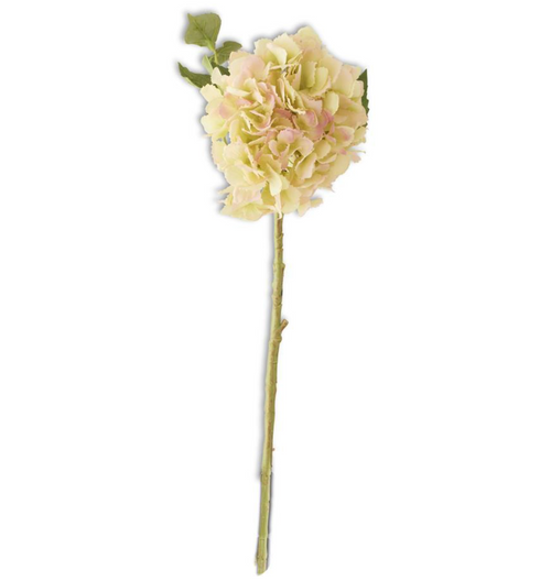 Green/Pink Hydrangea Stem - 20"