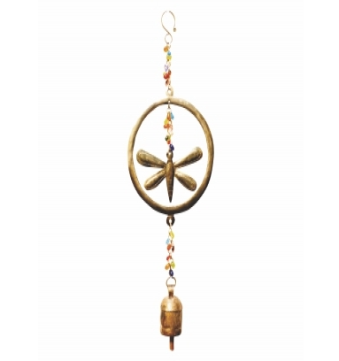 The Swinging Dragonfly with Beads & Bell