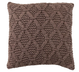 Brown Cotton Slub Pillow