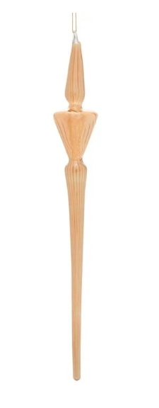 Angled Icicle Ornament