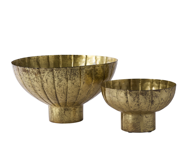 Golden Shine Footed Bowls