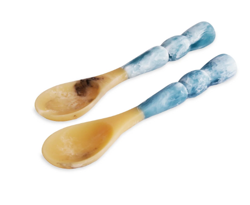 Aqua Salad Servers by Beatriz Ball