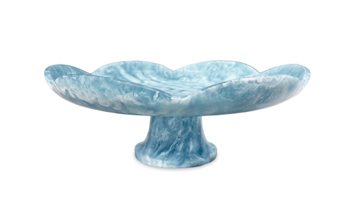 Aqua Pedestal Cake Plate by Beatriz Ball
