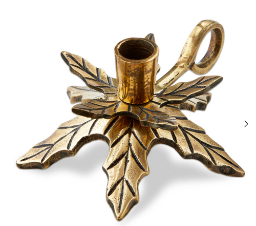 Holly Chamberstick Taper Holder