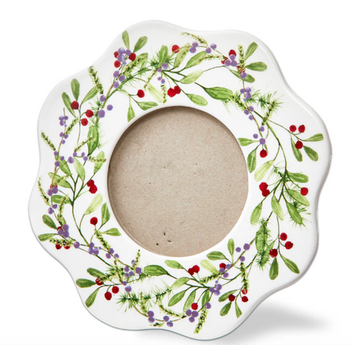 Winter Berries Wreath Photo Frame