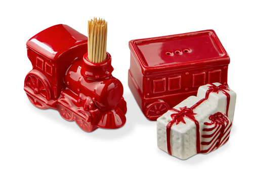 Train Toothpick Holder And Salt & Pepper Set