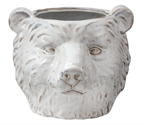 White Bear Head Planter