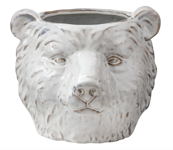 White Bear Head Planter