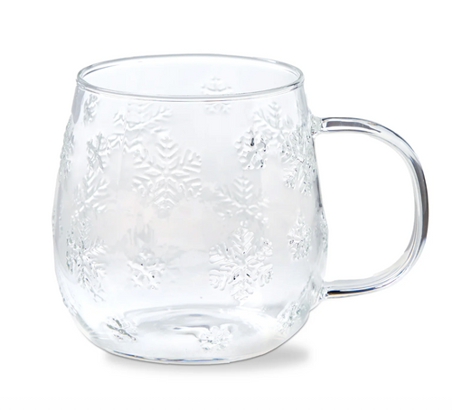 Snowflake Glass Mug