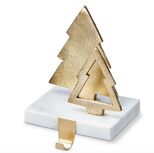 Gold Double Tree Stocking Holder