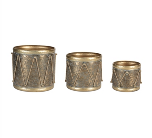 Gold Metal Drum Containers