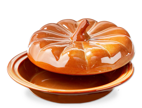 Pumpkin Pie Dish w/Lid