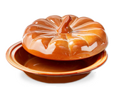 Pumpkin Pie Dish w/Lid
