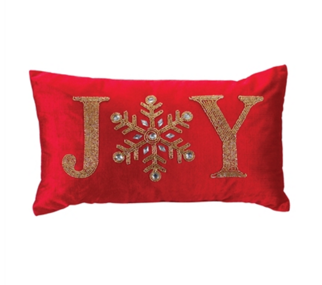 Joy & Noel Velvet Lumbar Pillows