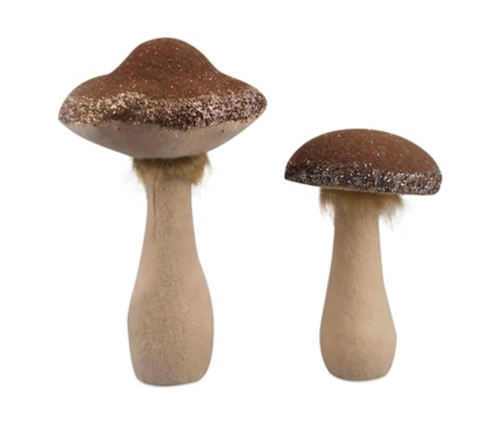 Felt & Glitter Mushrooms