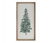 Embroidered Framed Tree Decor