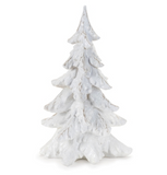 White Glittered Rustic Trees