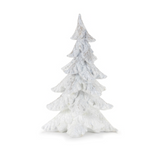 White Glittered Rustic Trees