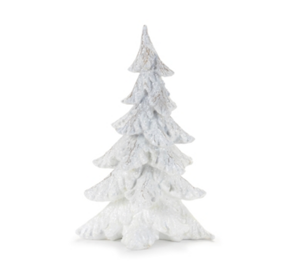 White Glittered Rustic Trees