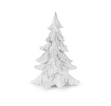 White Glittered Rustic Trees