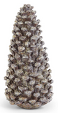 Brown Glittered Standing Pinecones