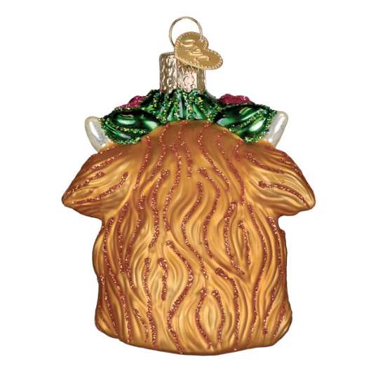 Floral Highland Cow by Old World Christmas