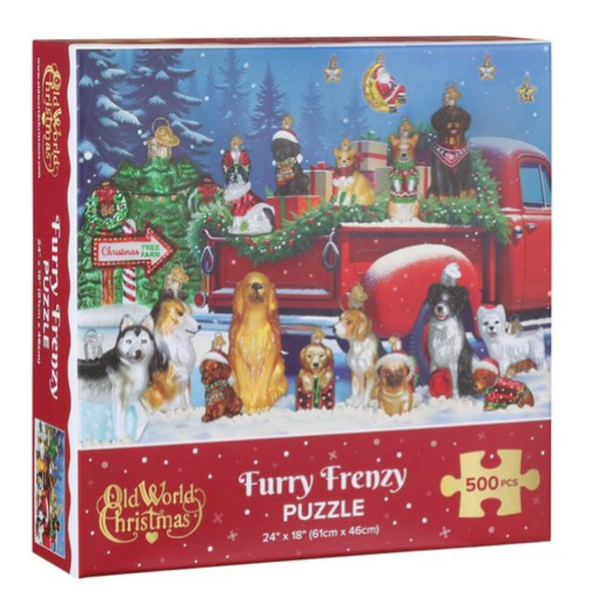 Furry Frenzy Puzzle by Old World Christmas