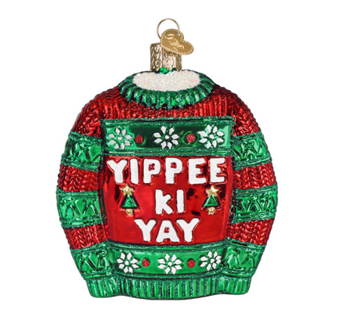 Yippee Ki Yay Sweater by Old World Christmas