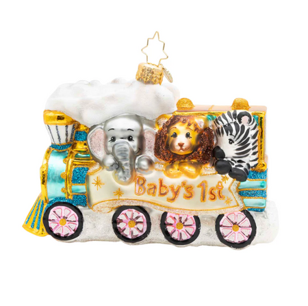 Cheerful Chinoiserie Santa Gem by Christopher Radko