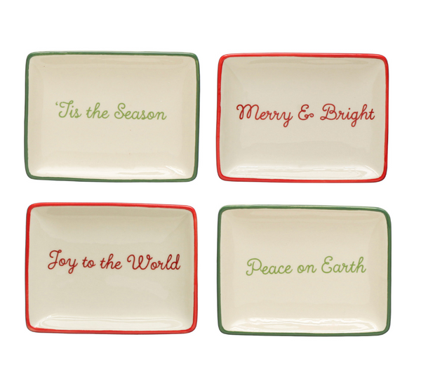 Holiday Script Mini Dishes