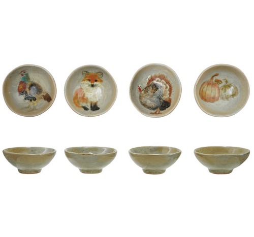 Autumn Stoneware Mini Bowls