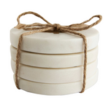 Brass Tree Marble Coasters - Set of 4
