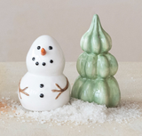 Snowman & Tree Salt and Pepper Set
