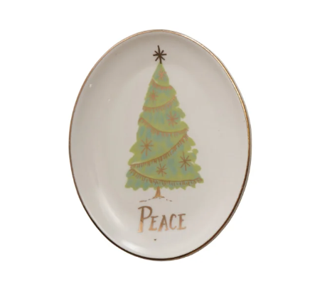 Christmas Tree Mini Oval Dishes