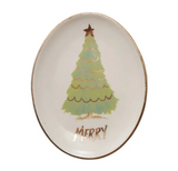 Christmas Tree Mini Oval Dishes