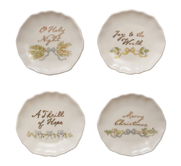 Holiday Scalloped Mini Dishes