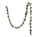 Green Flocked Cluster Garland - 72
