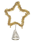 Gold Beaded Star Tree Topper