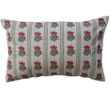 Embroidered Mistletoe Lumbar Pillow