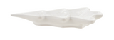 Embossed White Ceramic Tree Dish