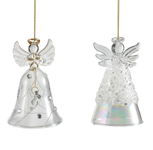 Glass Angel Ornaments