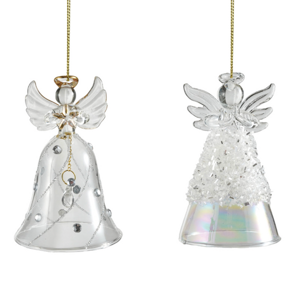 Glass Angel Ornaments