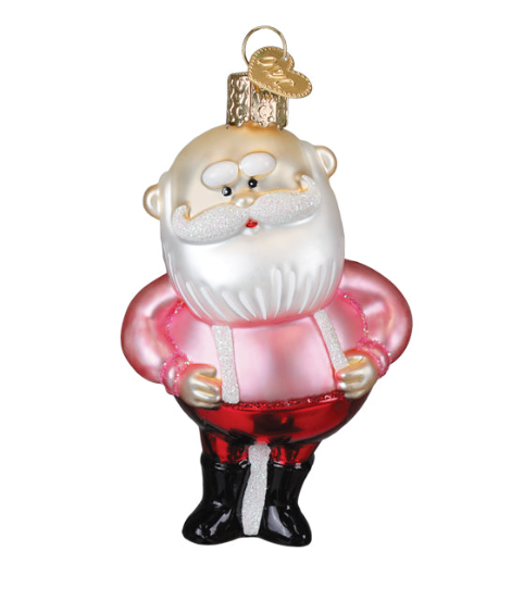 Santa in Suspenders by Old World Christmas