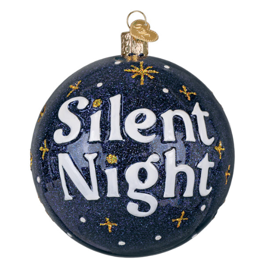 Silent Night Round by Old World Christmas