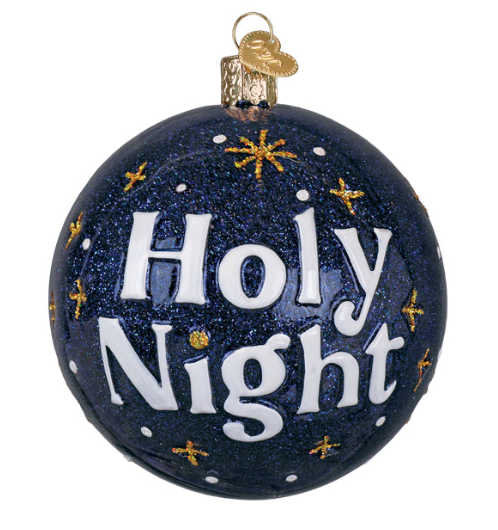 Silent Night Round by Old World Christmas