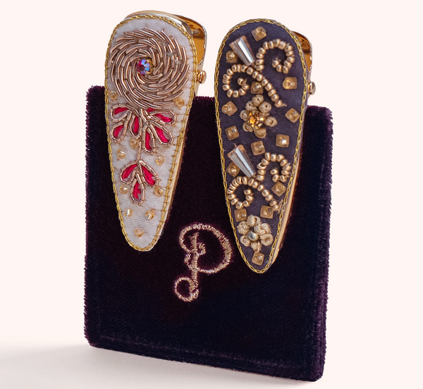 Jeweled Hair Clips