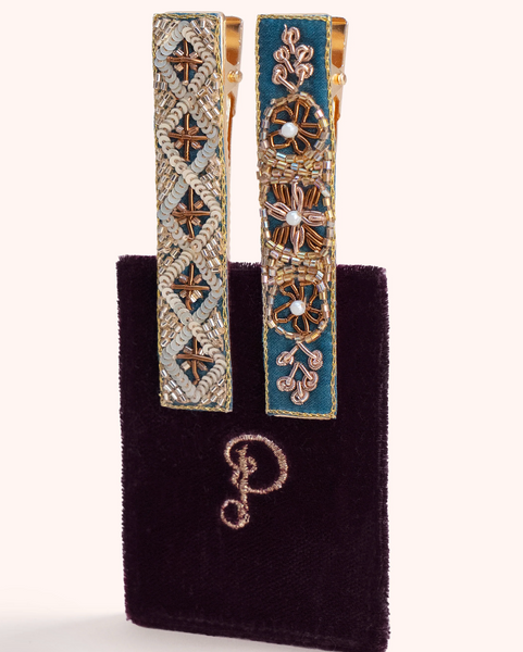 Embroidered Hair Bars